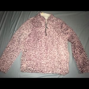 Pink Sherpa pullover